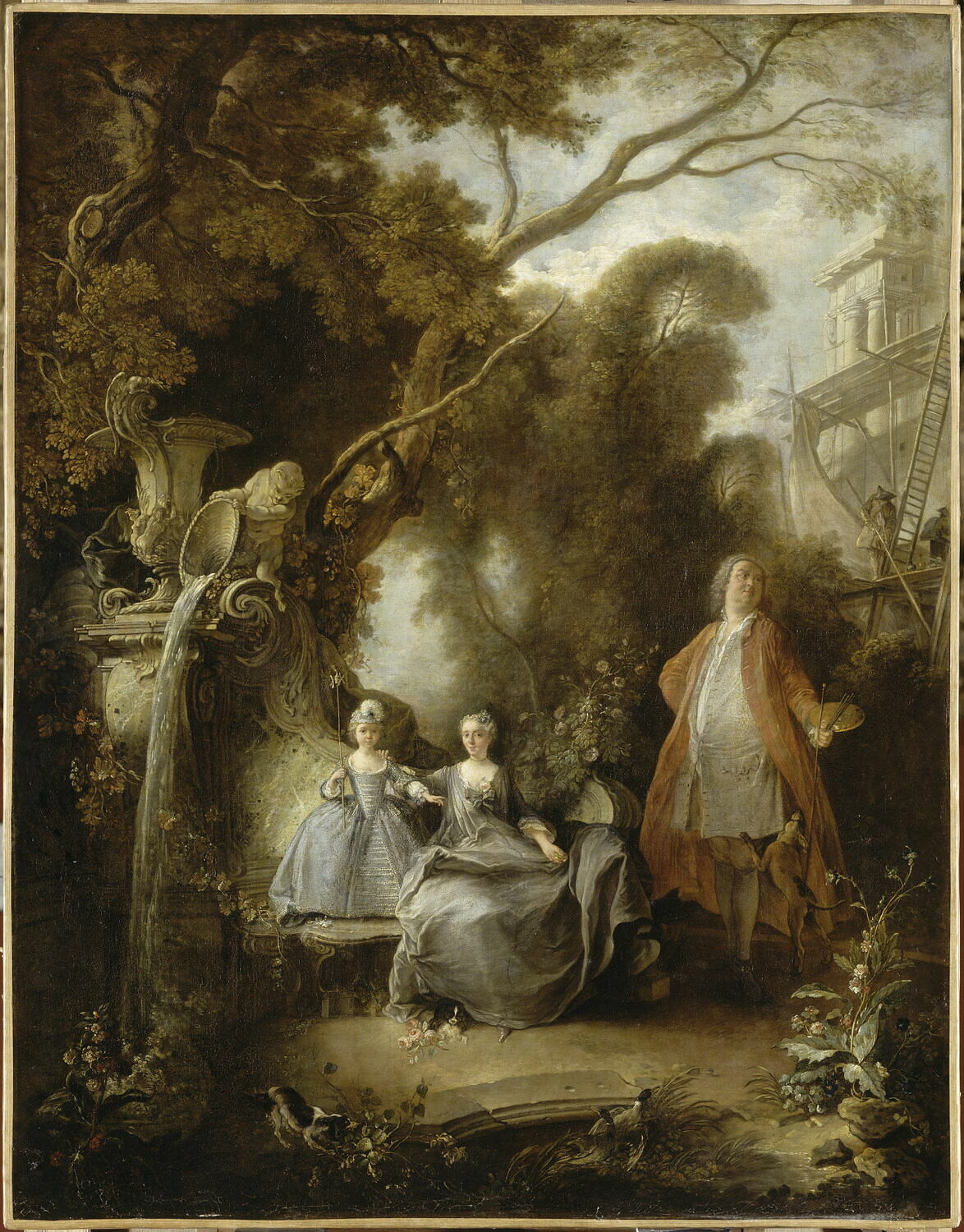 Self-Portrait with Family by Jacques de Lajoue