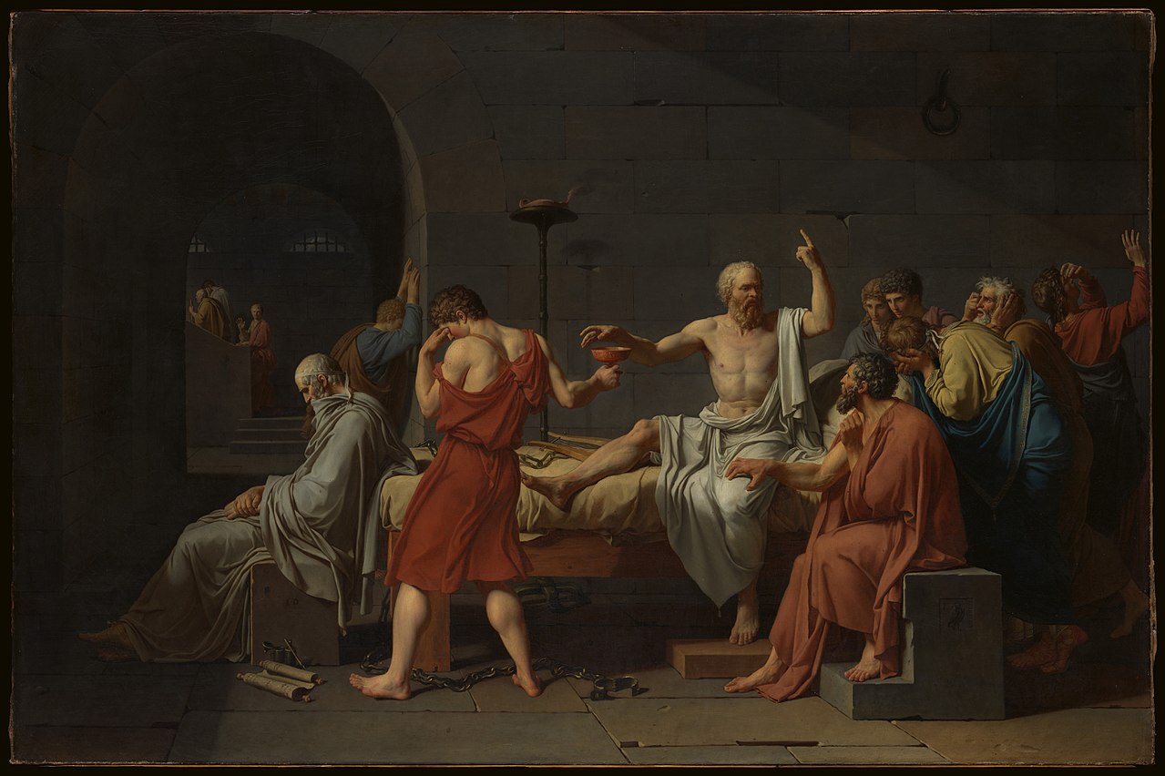The Death of Socrates by Jacques-Louis David