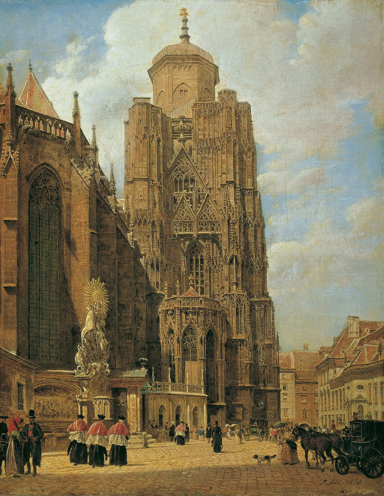 St. Stephen's Cathedral in Vienna by Jakob Alt