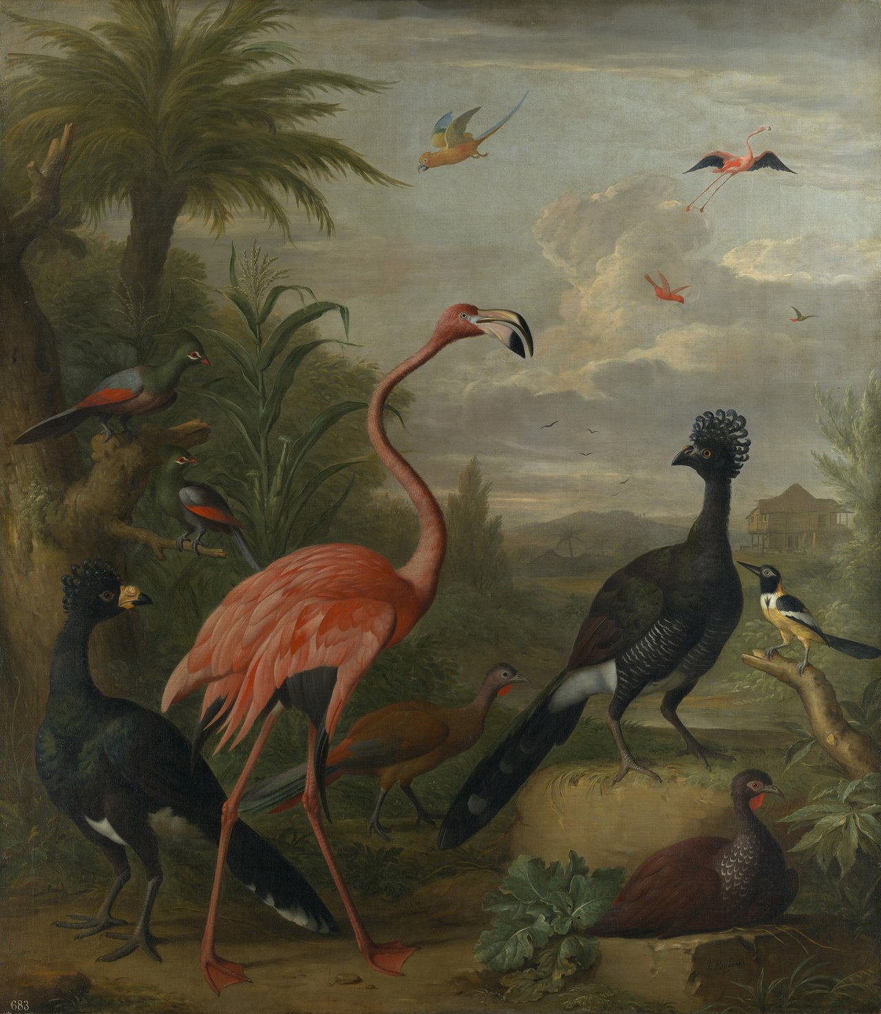 Birds in a Landscape by Jakob Bogdani