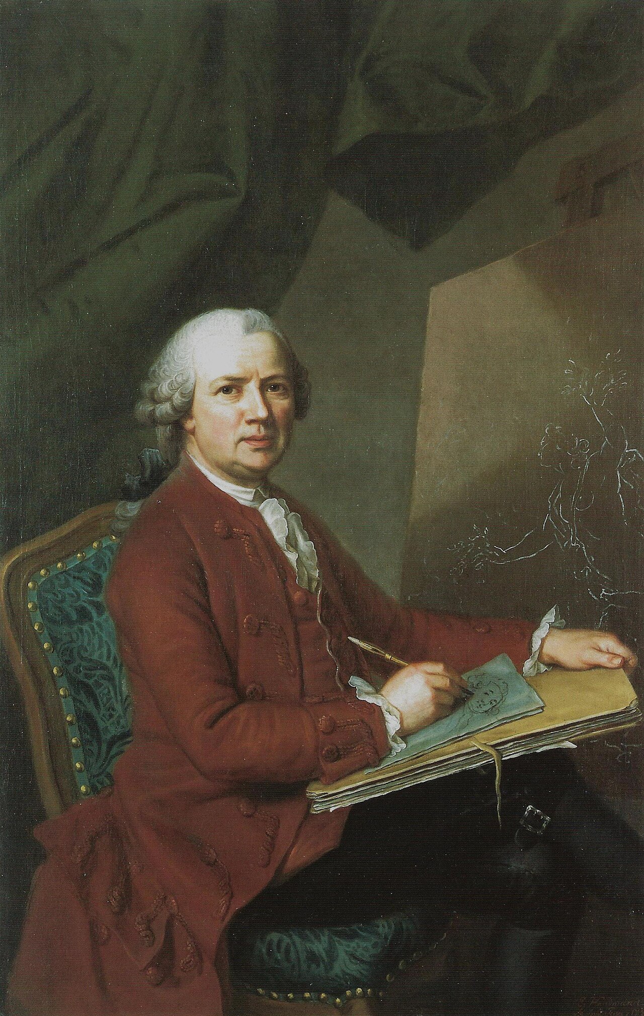 Portrait of Jakob Emanuel Handmann