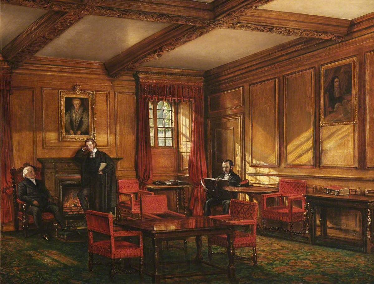 Conversation Piece, Henry Foulkes, Thomas Briscoe and William Dyke by Jakob Götzenberger