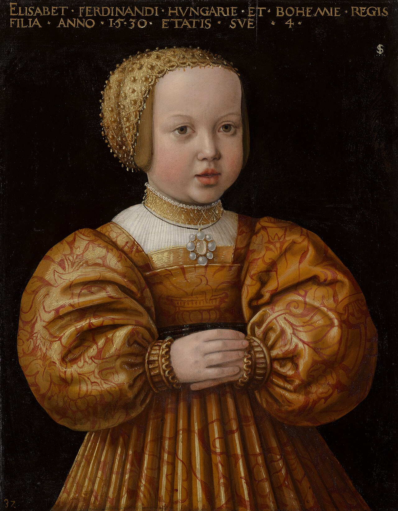 Portrait of Elizabeth of Austria (1526–1545) by Jakob Seisenegger