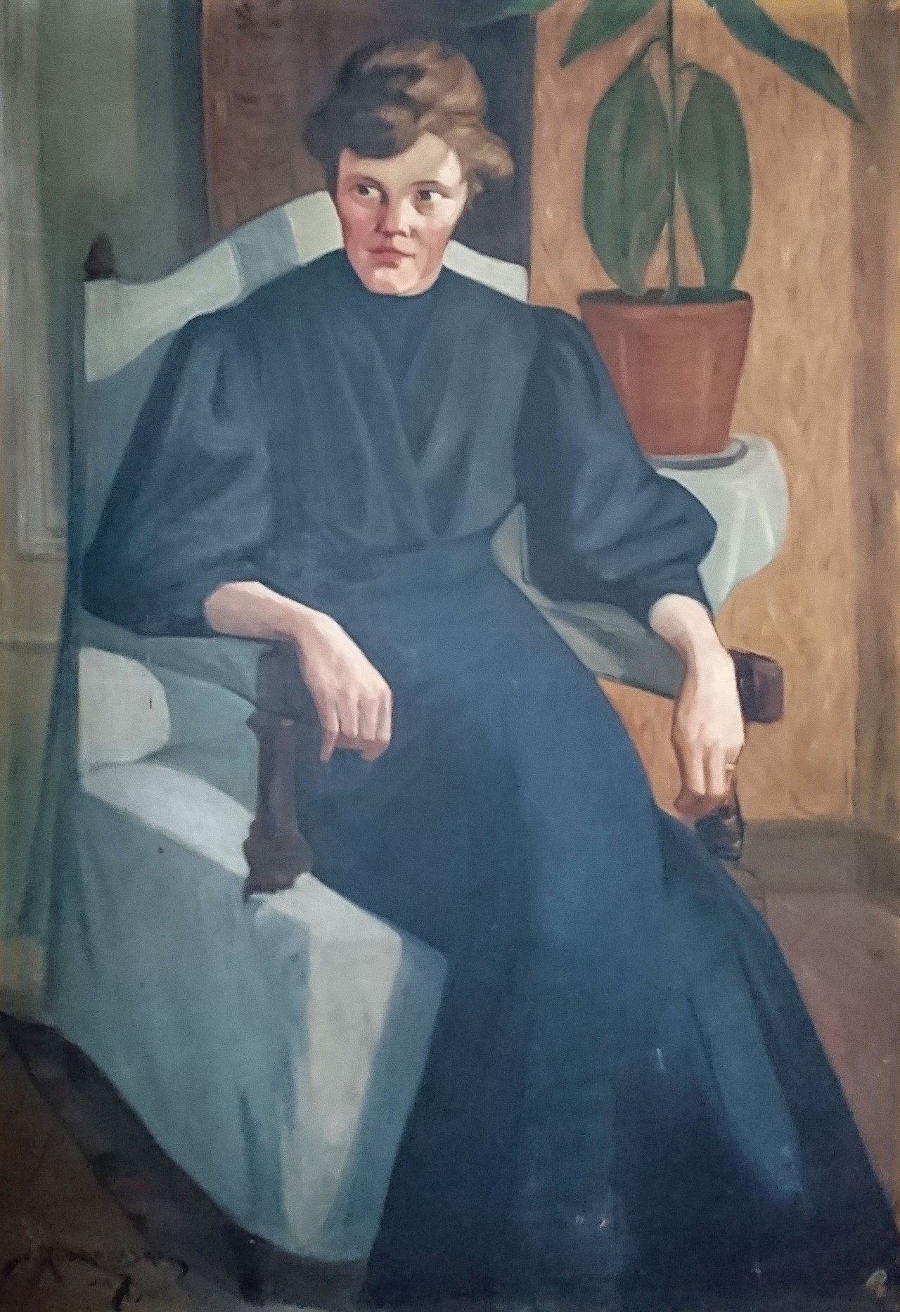 Olga's portrait by Jalmari Ruokokoski