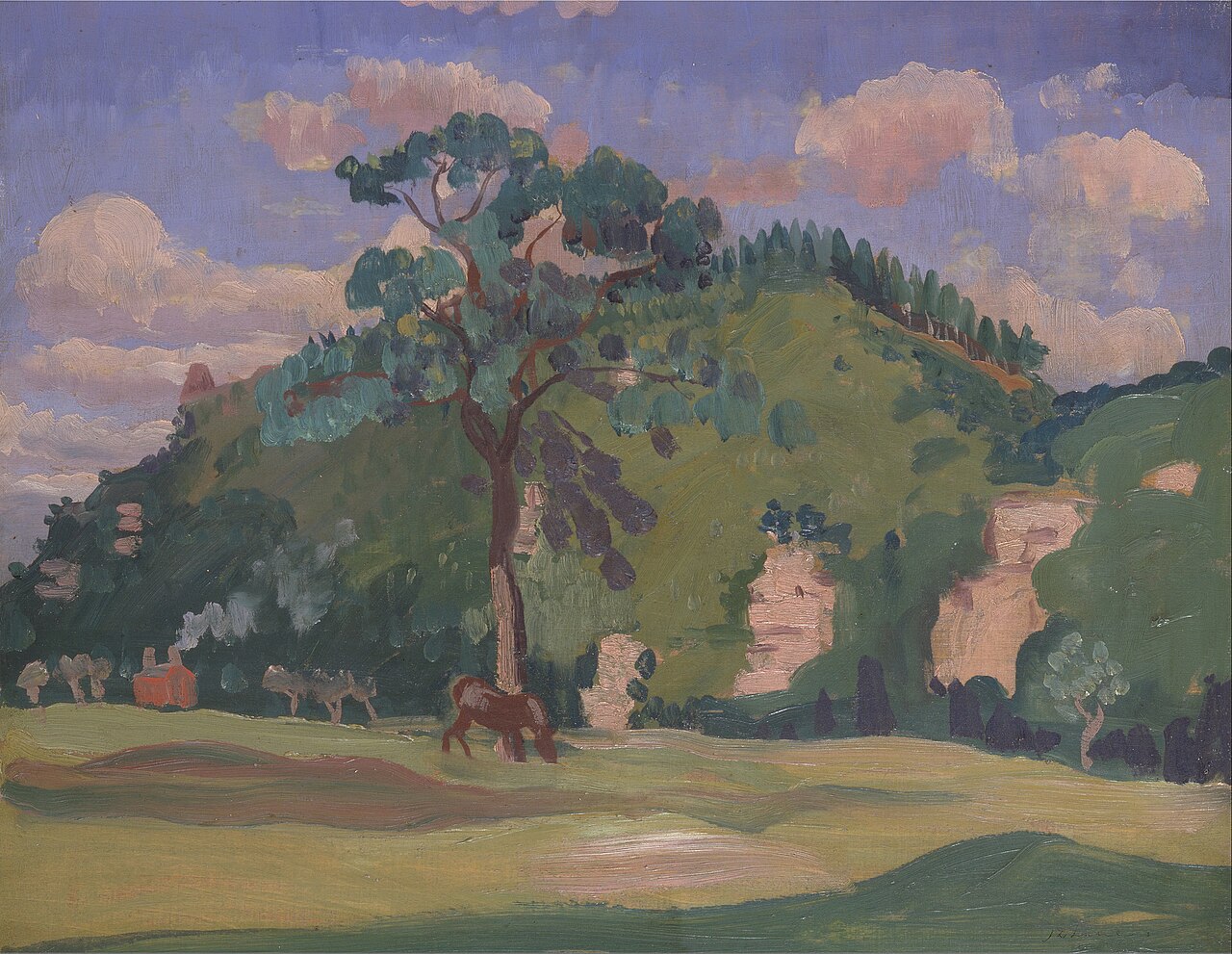 Landscape with a Grazing Horse by James Dickson Innes
