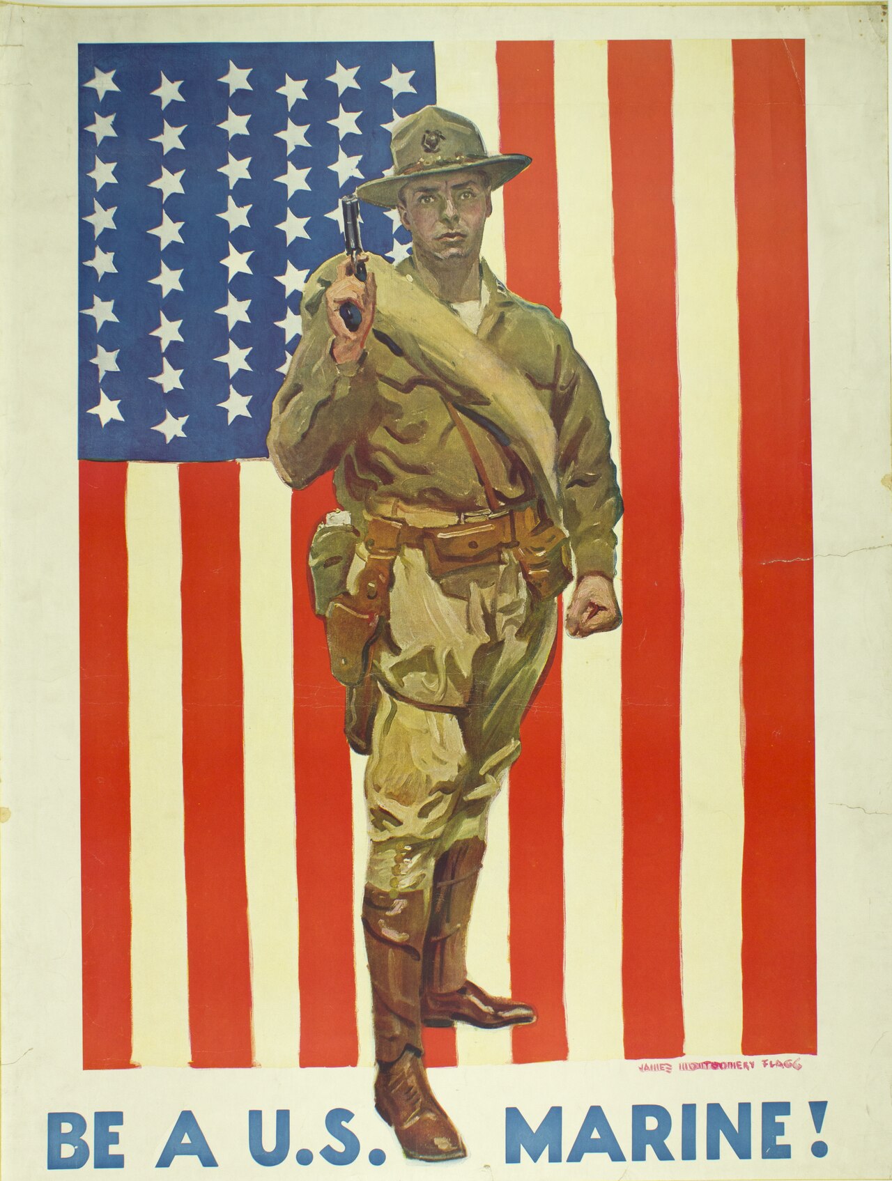 Be a U.S. Marine! by James Montgomery Flagg