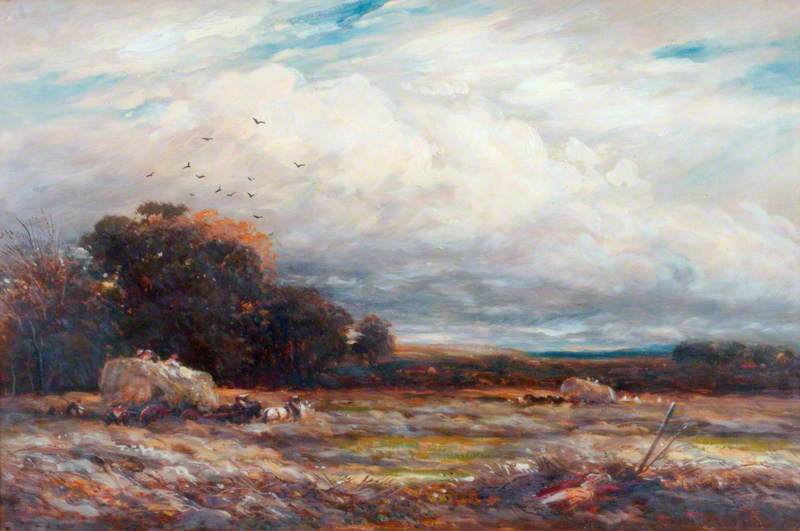 A Hayfield in Surrey by James Orrock
