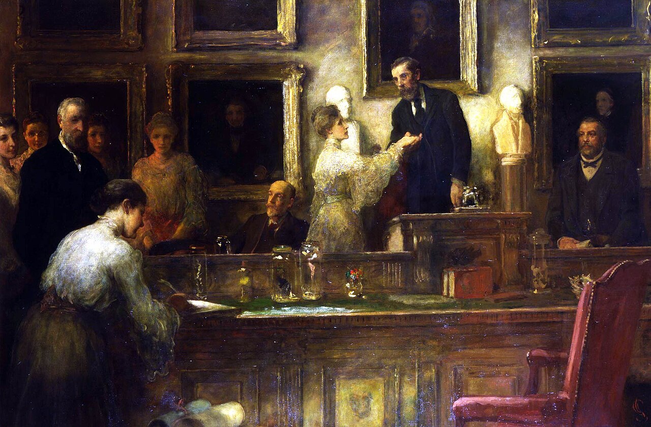 First admission of lady Fellows to the Linnean Society of London by James Sant