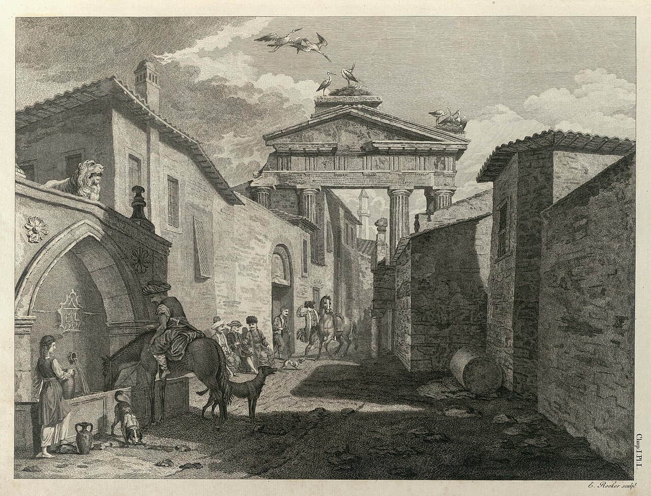 A Doric Portico at Athens by James Stuart