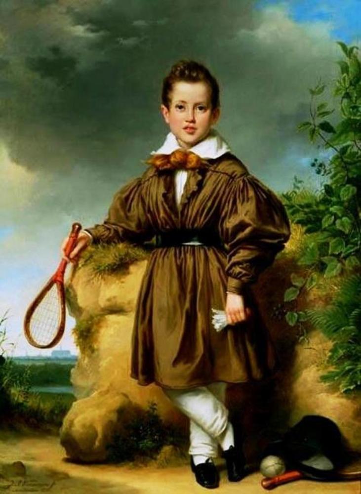 Portrait of Jan Philip Francois van der Vinne (1825-1843) by Jan Adam Kruseman