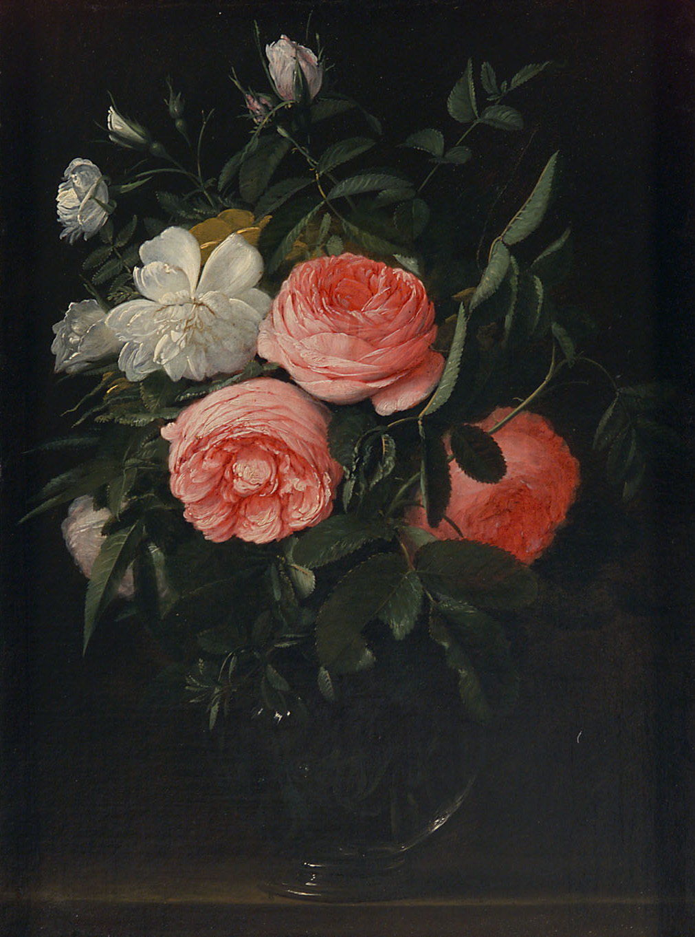 Glass with Roses by Jan Anton van der Baren