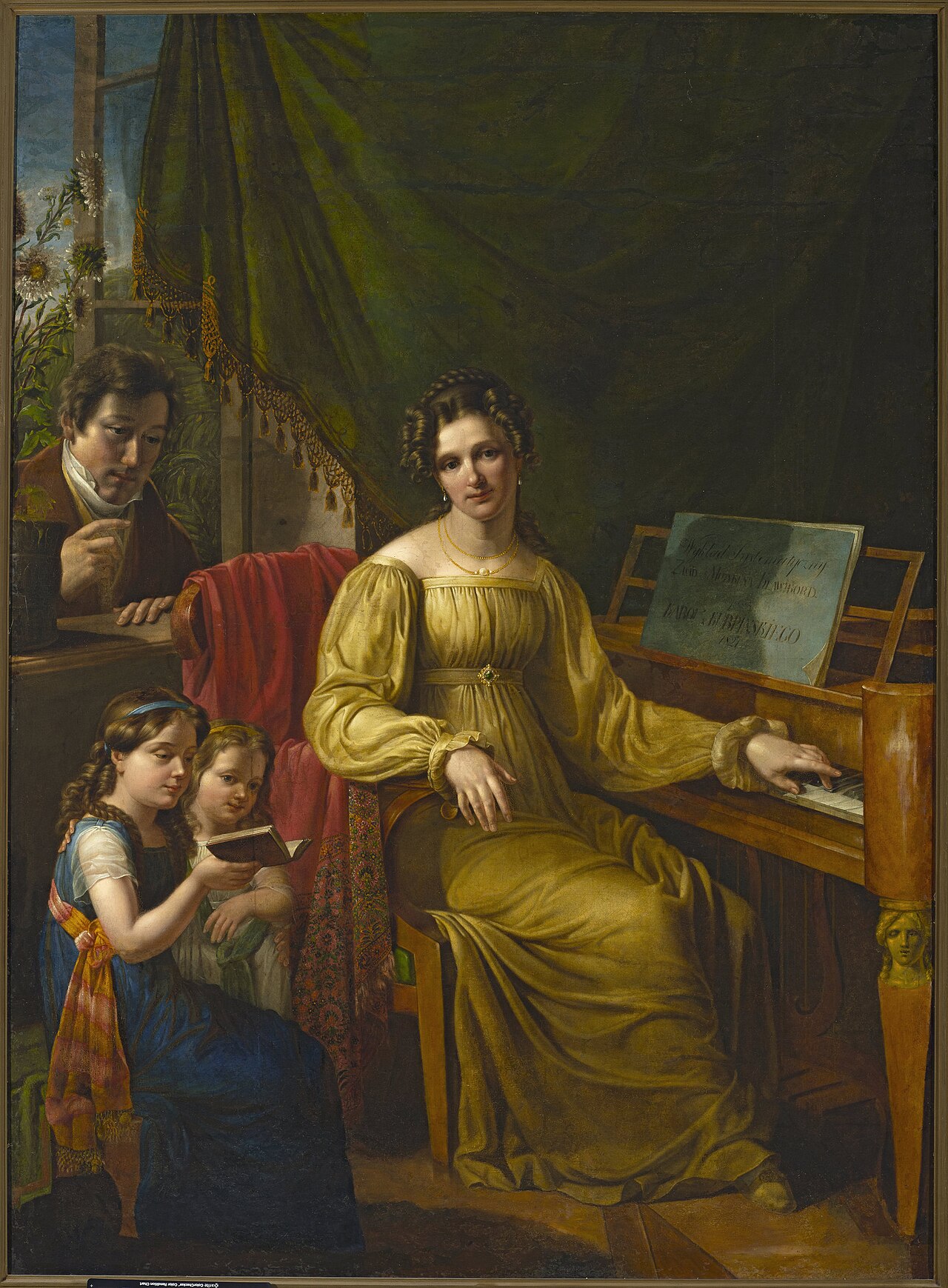 Self-portrait with family. by Jan Antoni Blank