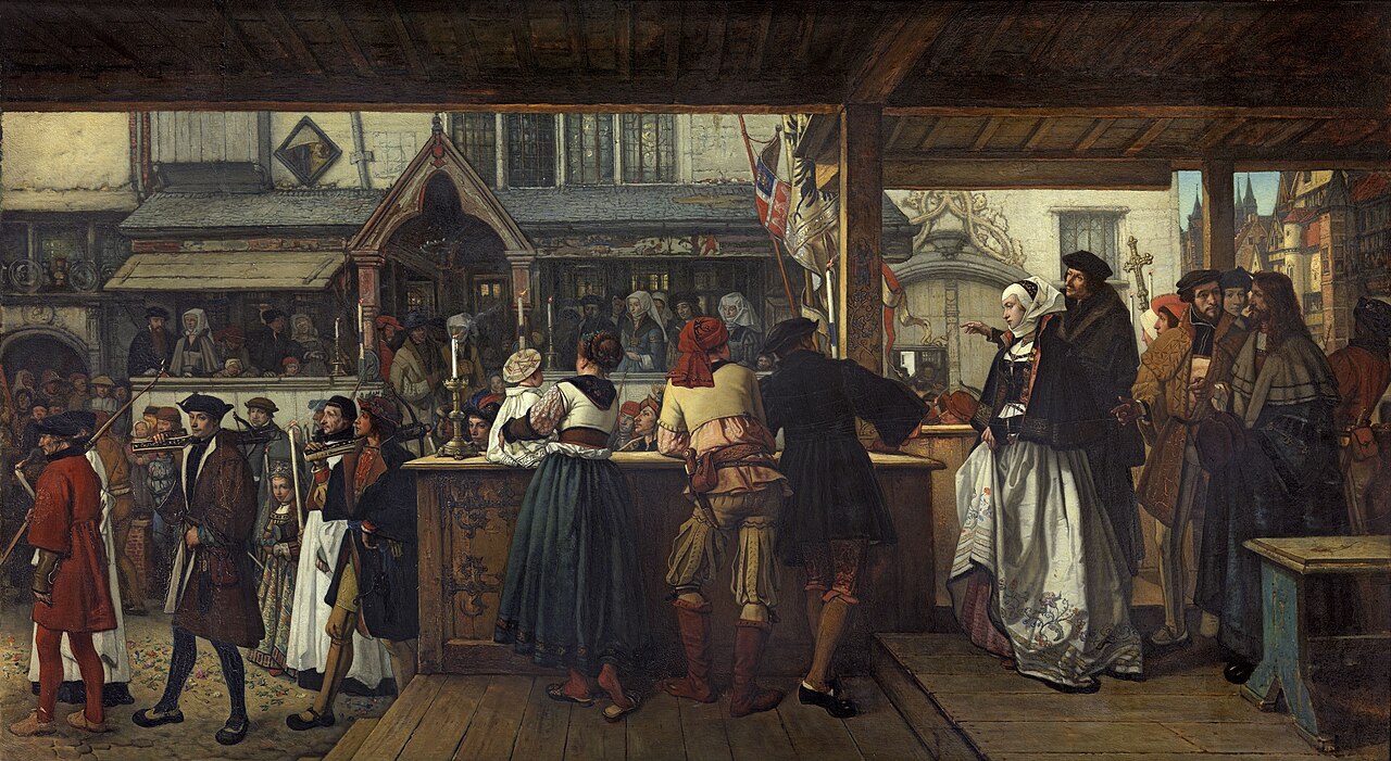 Albrecht Dürer's Visit to Antwerp in 1520 by Jan August Hendrik Leys