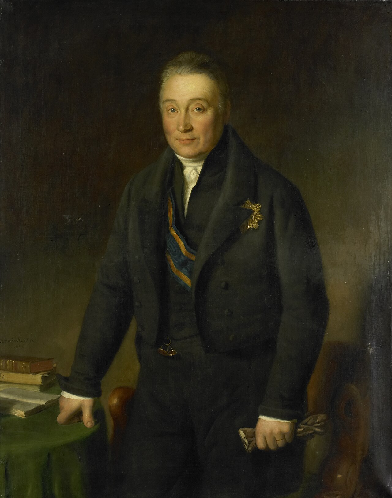 Portrait of Count Adam-François-Jules-Armand van der Duyn van Maasdam by Jan Baptist van der Hulst