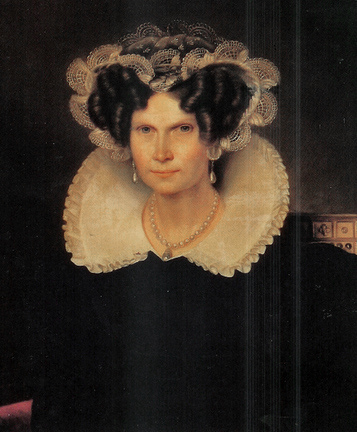 Portrait of Queen Wilhelmina, princess of Prussia (1774-1837) by Jan Baptist van der Hulst