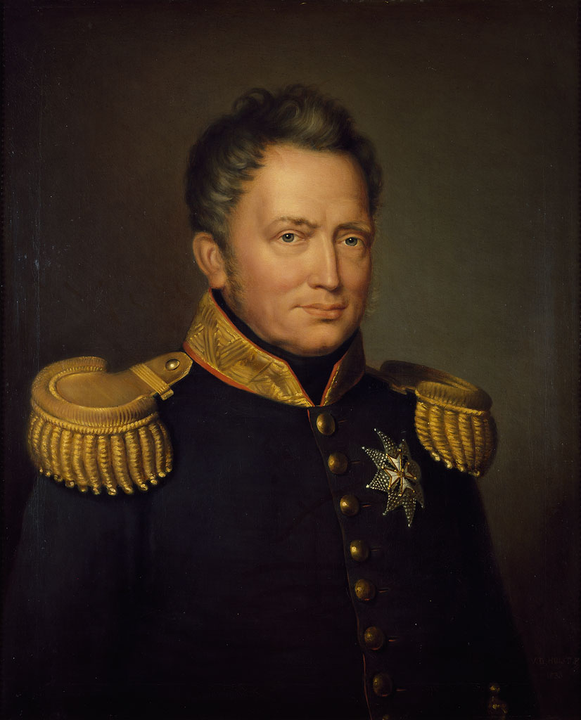 Portrait of Willem I (1772-1843). King of the Nederlands by Jan Baptist van der Hulst