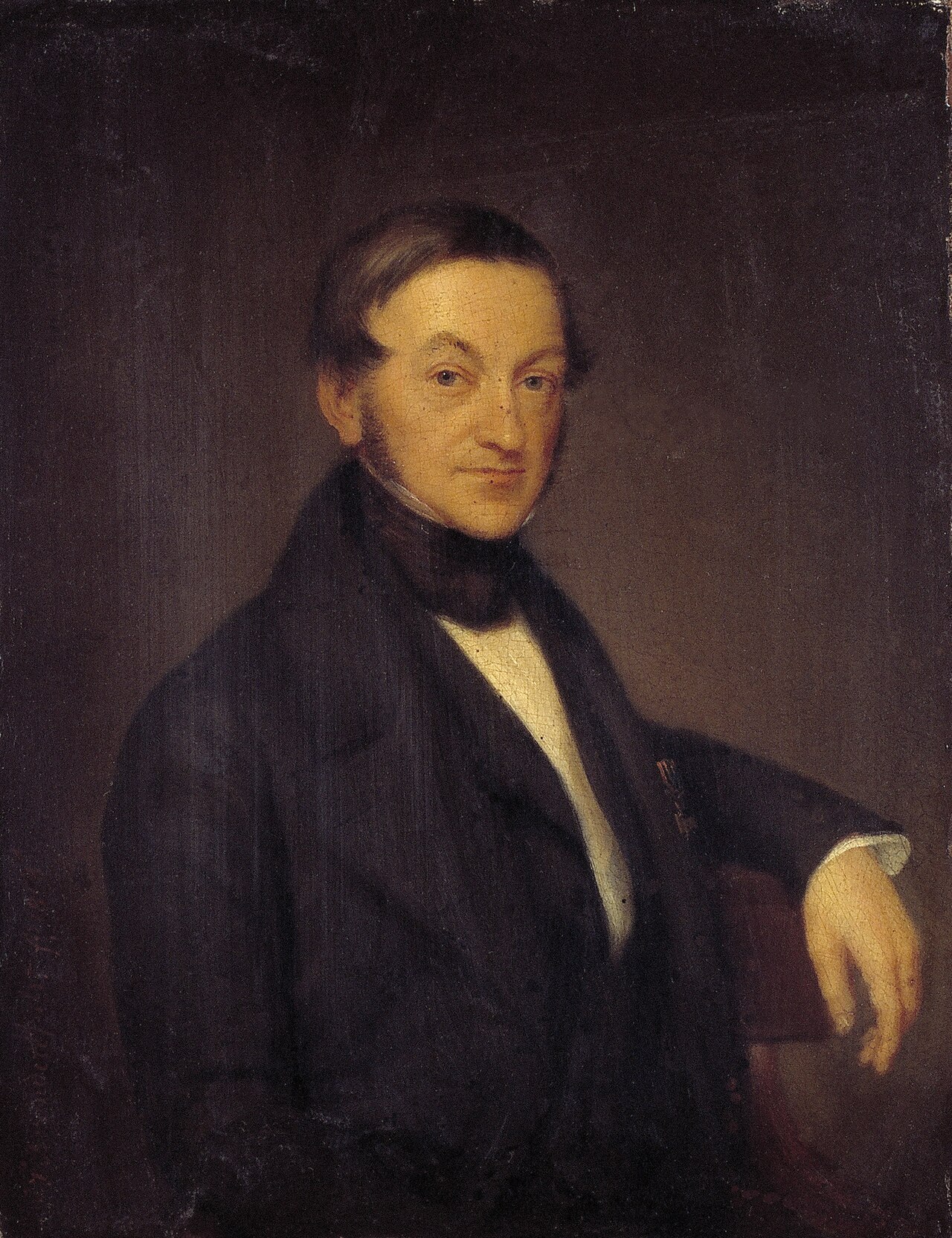 Portrait of Witius Hendrik de Savornin Lohman (1801-1848) by Jan Baptist van der Hulst