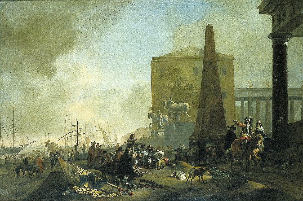 Italian port scene, 1649 by Jan Baptist Weenix