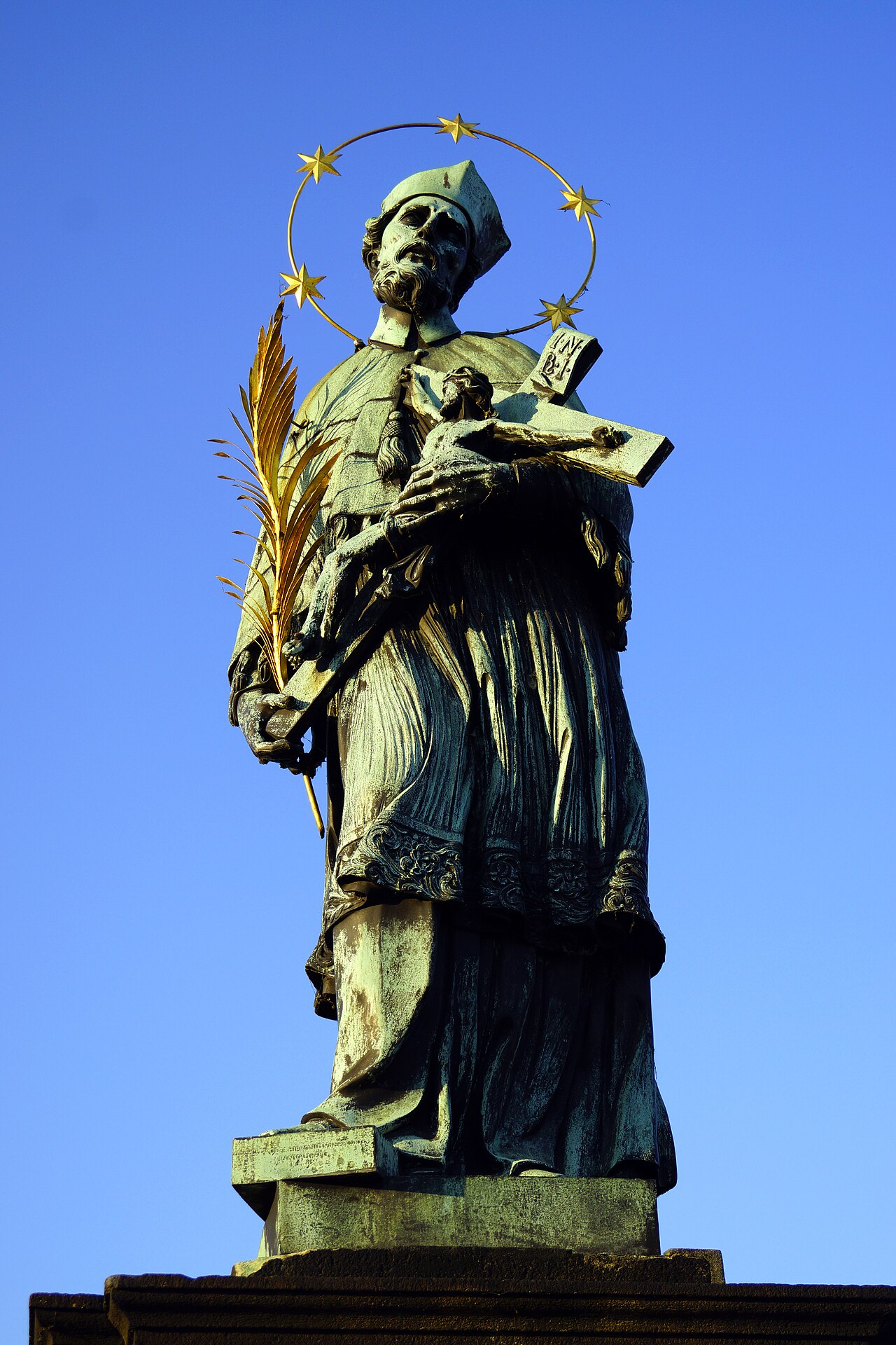 Statue of John of Nepomuk on Charles Bridge by Jan Brokoff