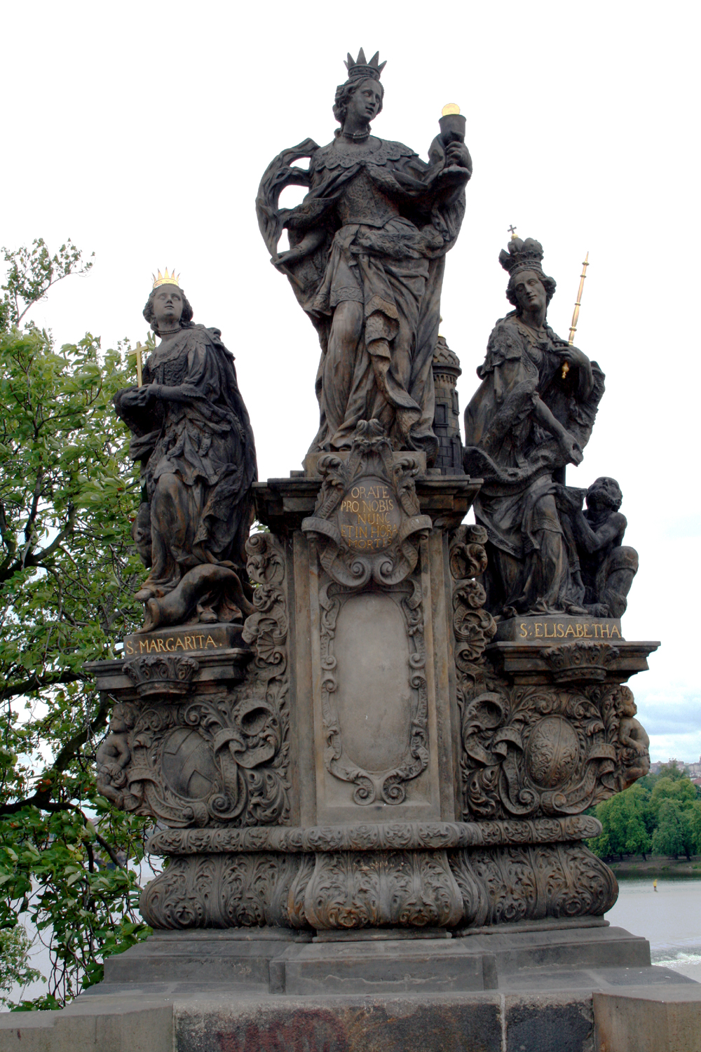 Statues of Saints Barbara, Margaret and Elizabeth, Charles Bridge by Jan Brokoff