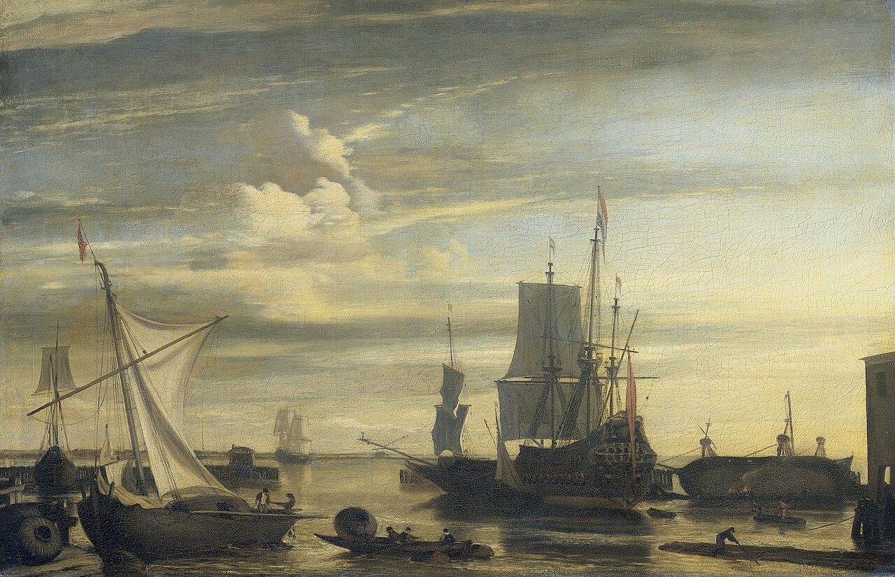 Harbor at Sunset by Jan Claesz Rietschoof