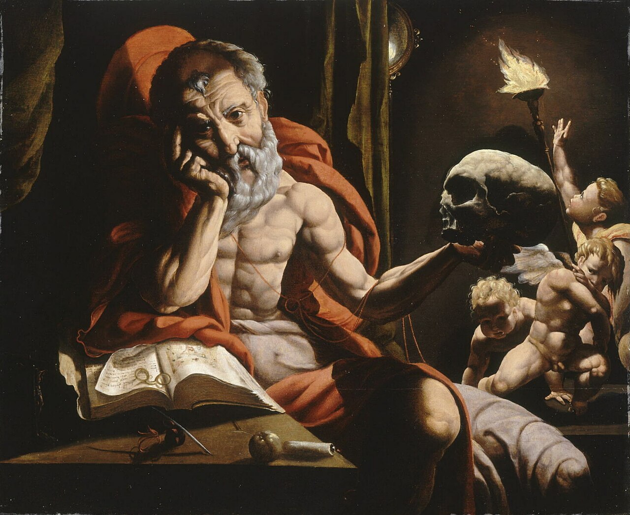 Saint Jerome Meditating by Jan Cornelisz Vermeyen