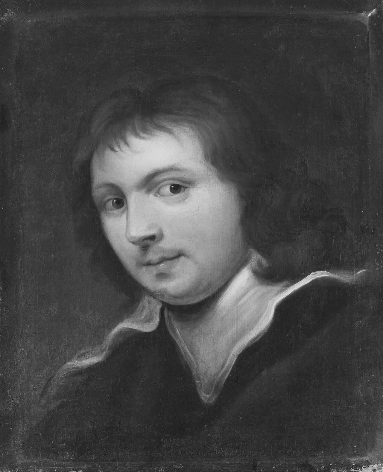 Young Man with Long Hair by Jan Cossiers