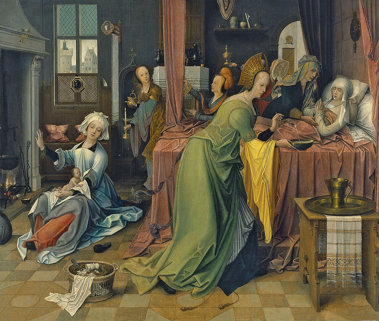 The Birth of the Virgin by Jan de Beer