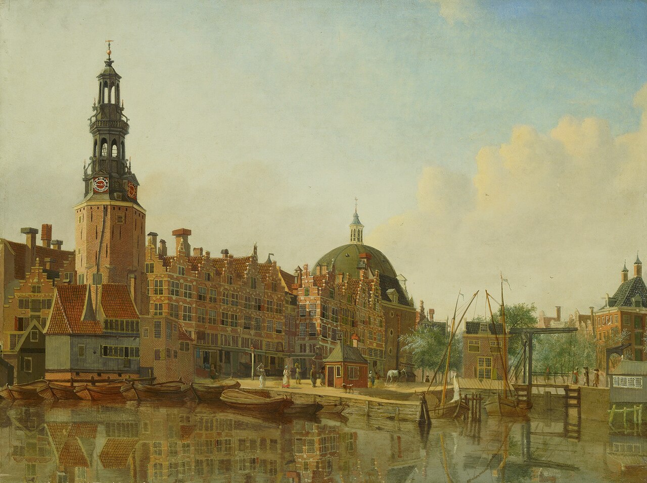 Haringpakkerstoren viewed from the IJ by Jan de Beijer