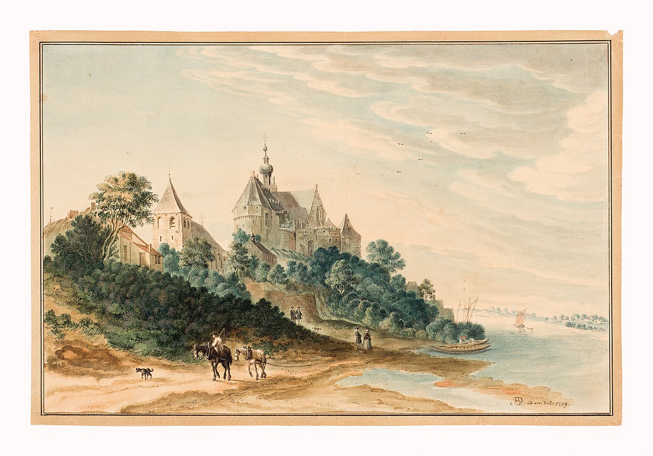 View of Kasteel Keverberg in Kessel by Jan de Beijer