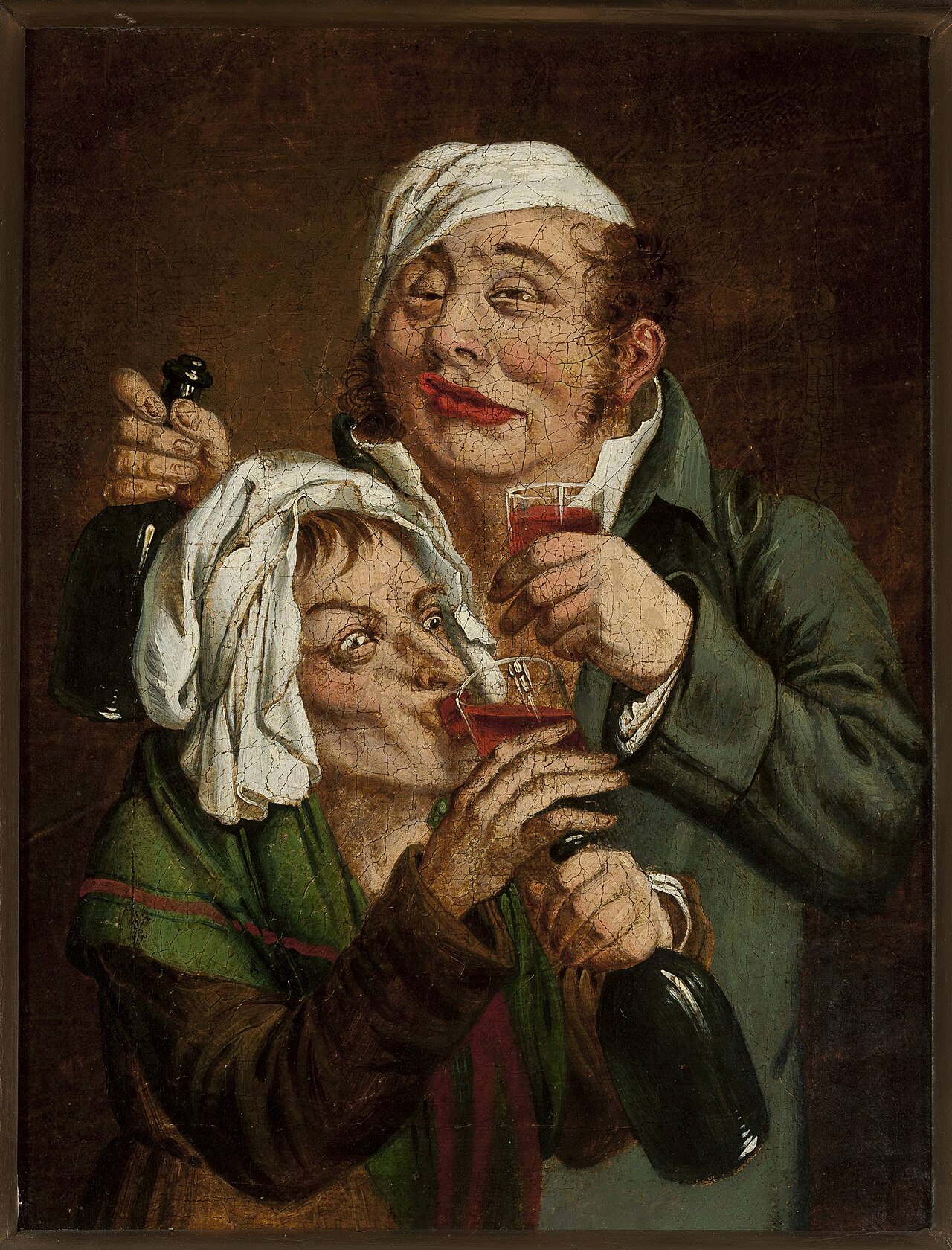 Pair of drunkards by Jan Feliks Piwarski