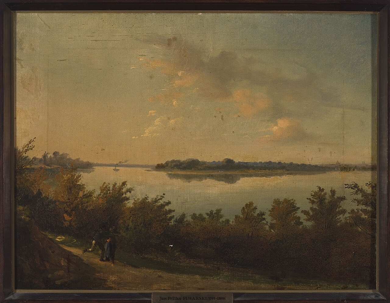 Saska Kępa – Landscape at sunset by Jan Feliks Piwarski