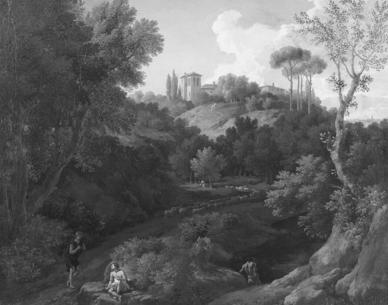Landscape with a Monastery by Jan Frans van Bloemen