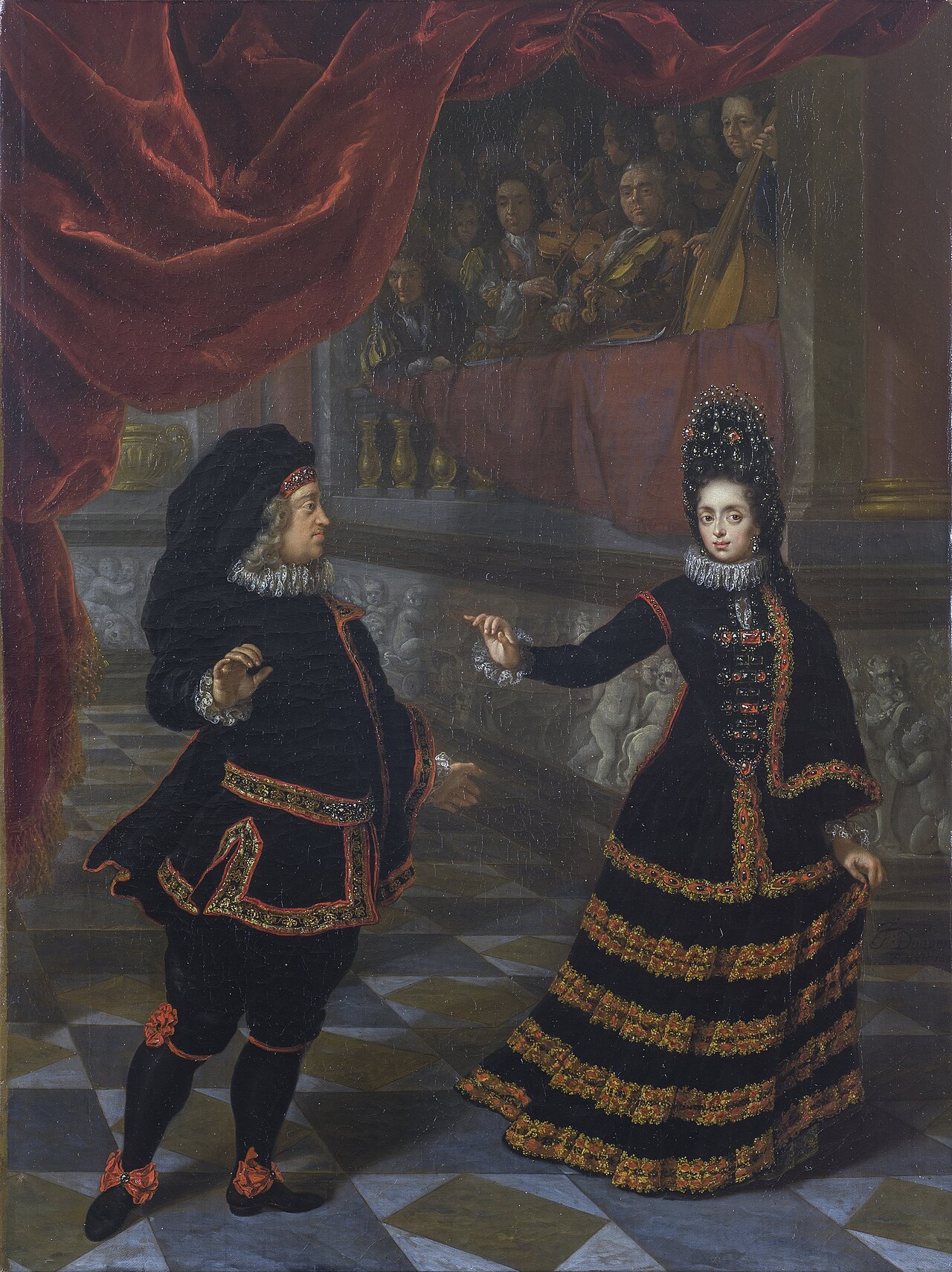 Electress Palatine Dancing with Her Husband by Jan Frans van Douven