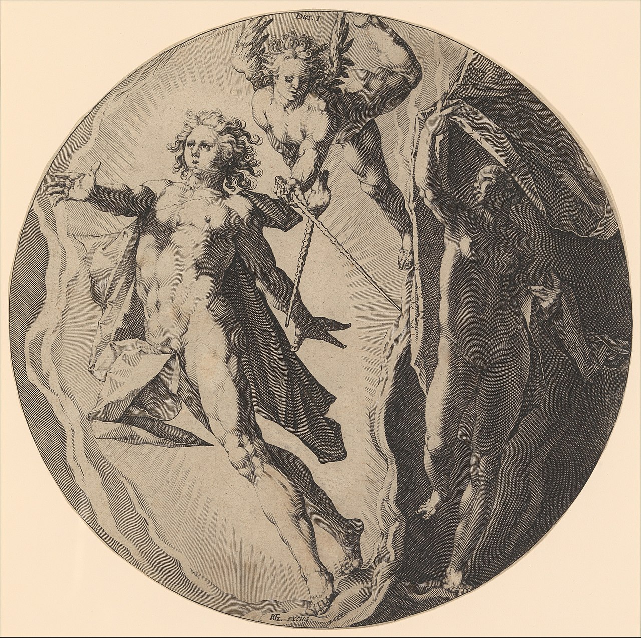 The First Day (Dies I), from the series The Creation of the World by Jan Harmensz. Muller