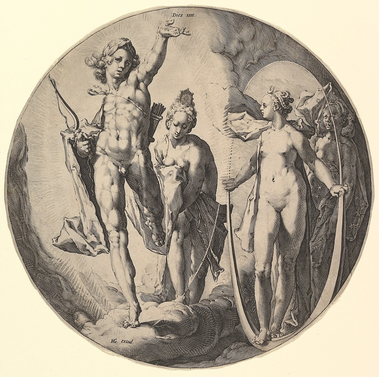 The Fourth Day (Dies IV), from the series The Creation of the World by Jan Harmensz. Muller