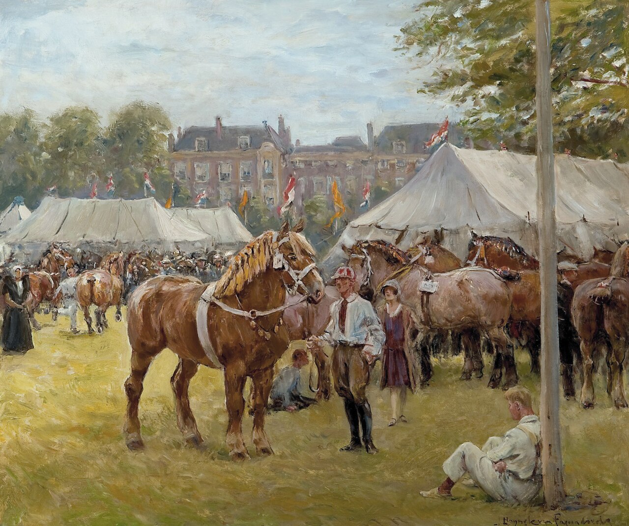 National show of draft horses in Utrecht by Jan Hoynck van Papendrecht
