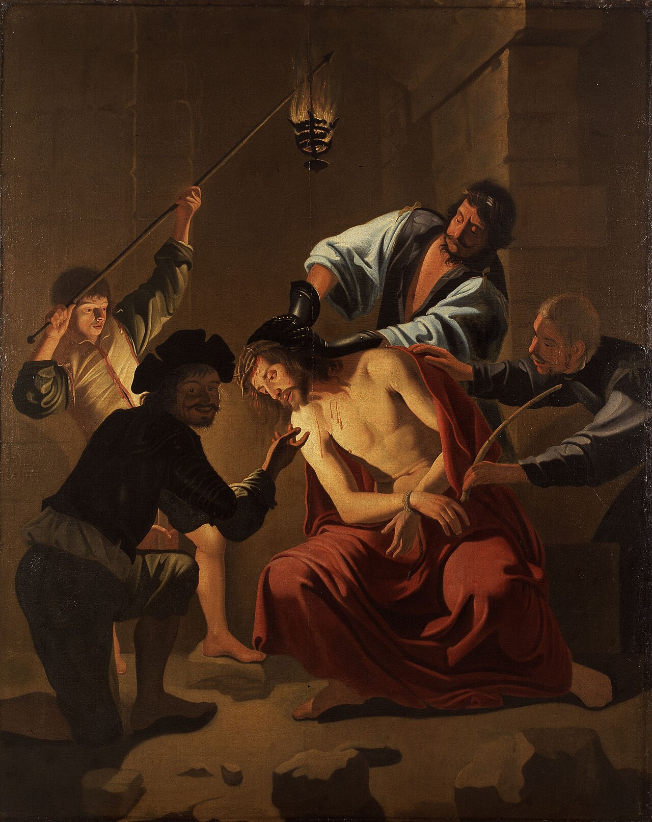 The crowning with thorns by Jan Janssens