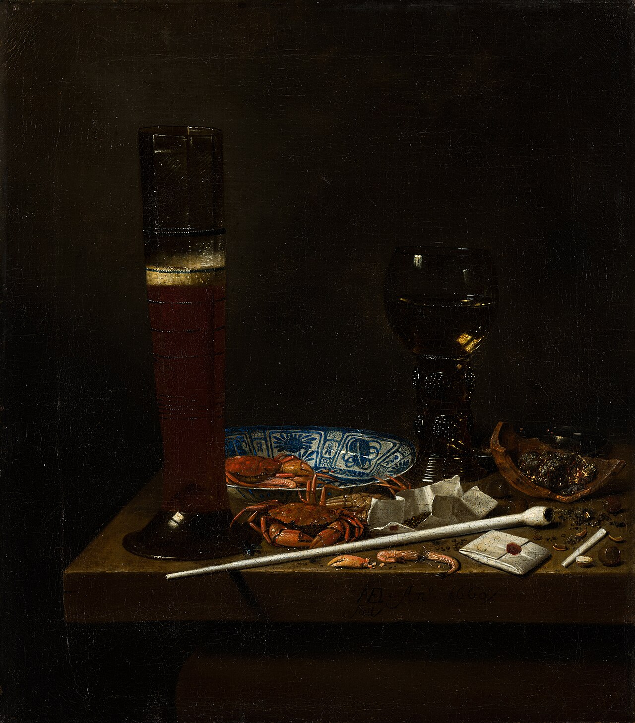 Still Life with Pass Glass by Jan Jansz van de Velde