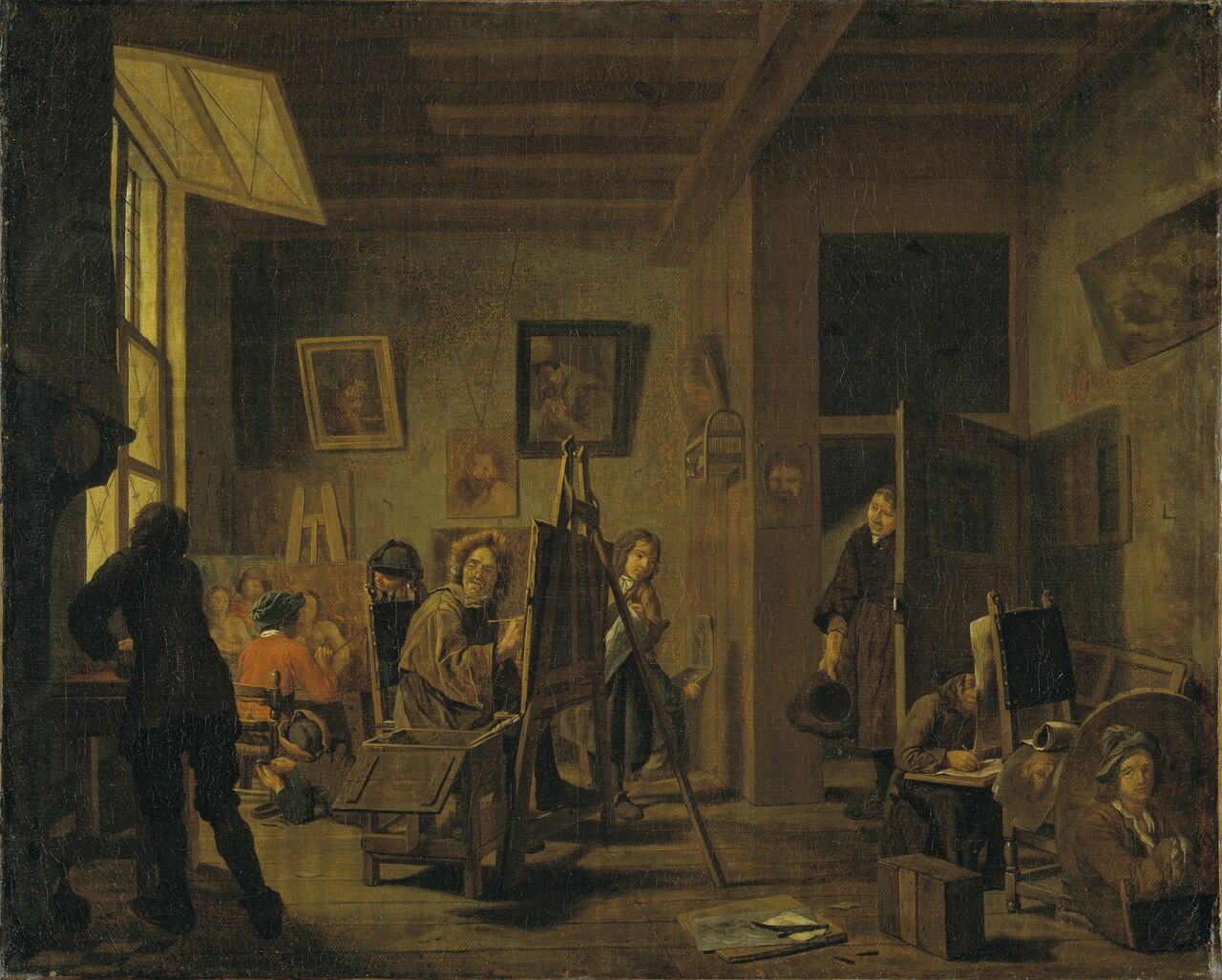 A Painter's Studio by Jan Josef Horemans the Elder