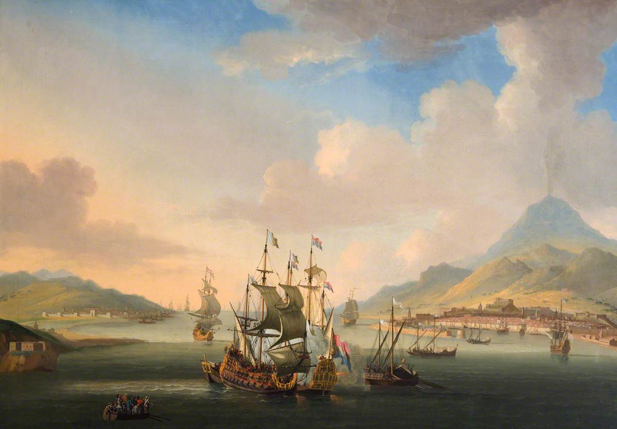 A Naval Engagement by Jan Karel Donatus van Beecq