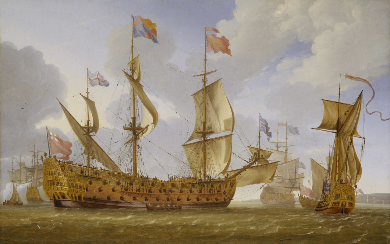The 'Royal Prince' Before the Wind by Jan Karel Donatus van Beecq
