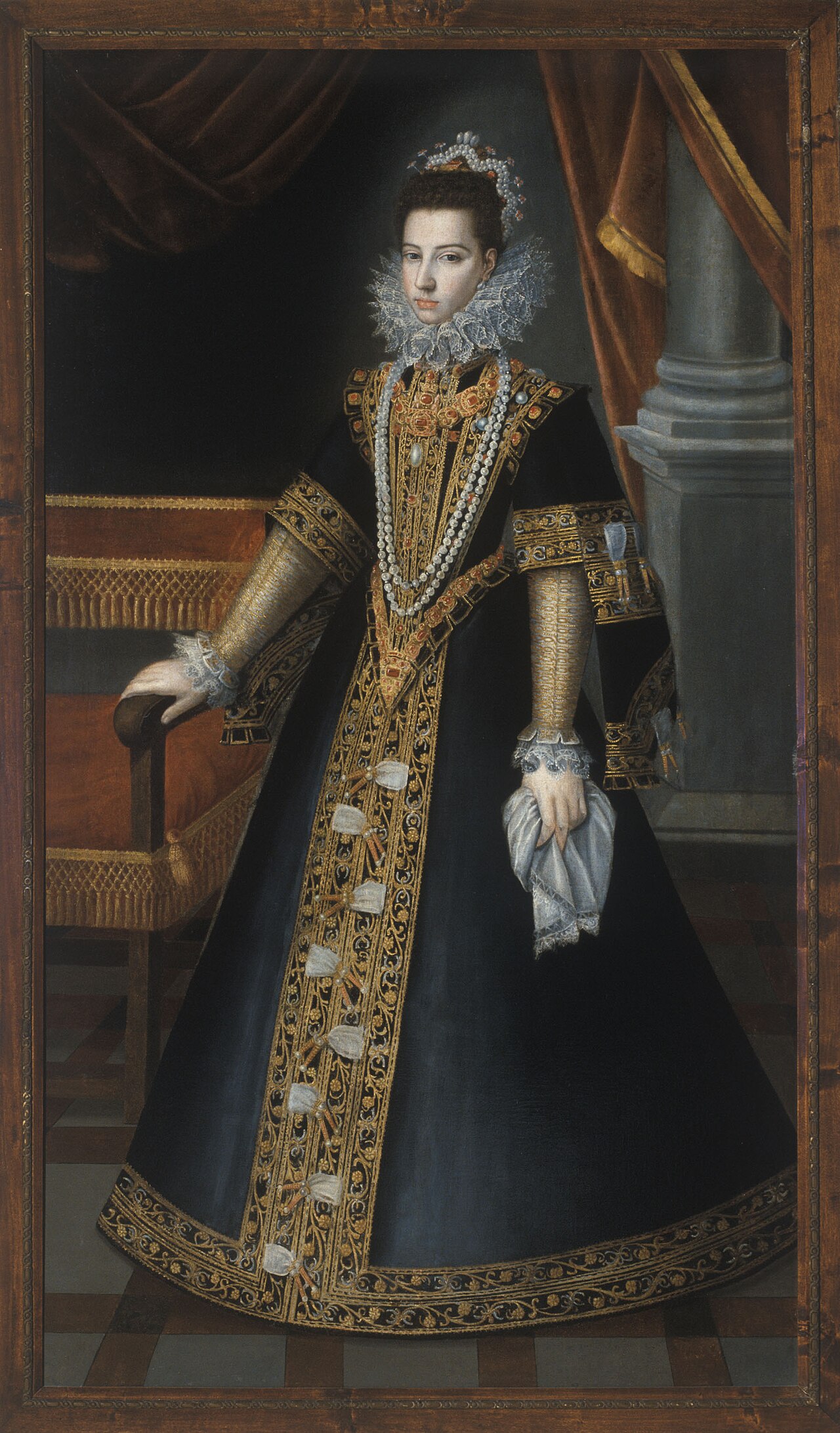 Portrait of Caterina Micaela di Savoie (1567-1597) by Jan Kraeck