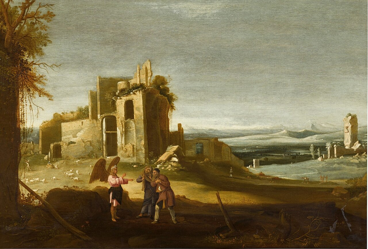 The Foretelling of the birth of Samson to Manoah and his wife by Jan Linsen