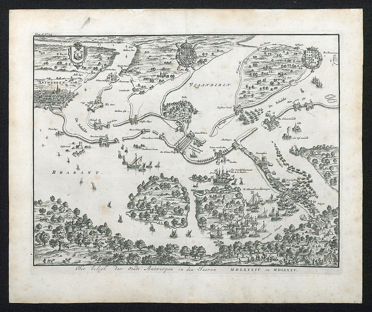 Het belegh der stadt Antwerpen in den jaeren 1584 en 1585 by Jan Luyken