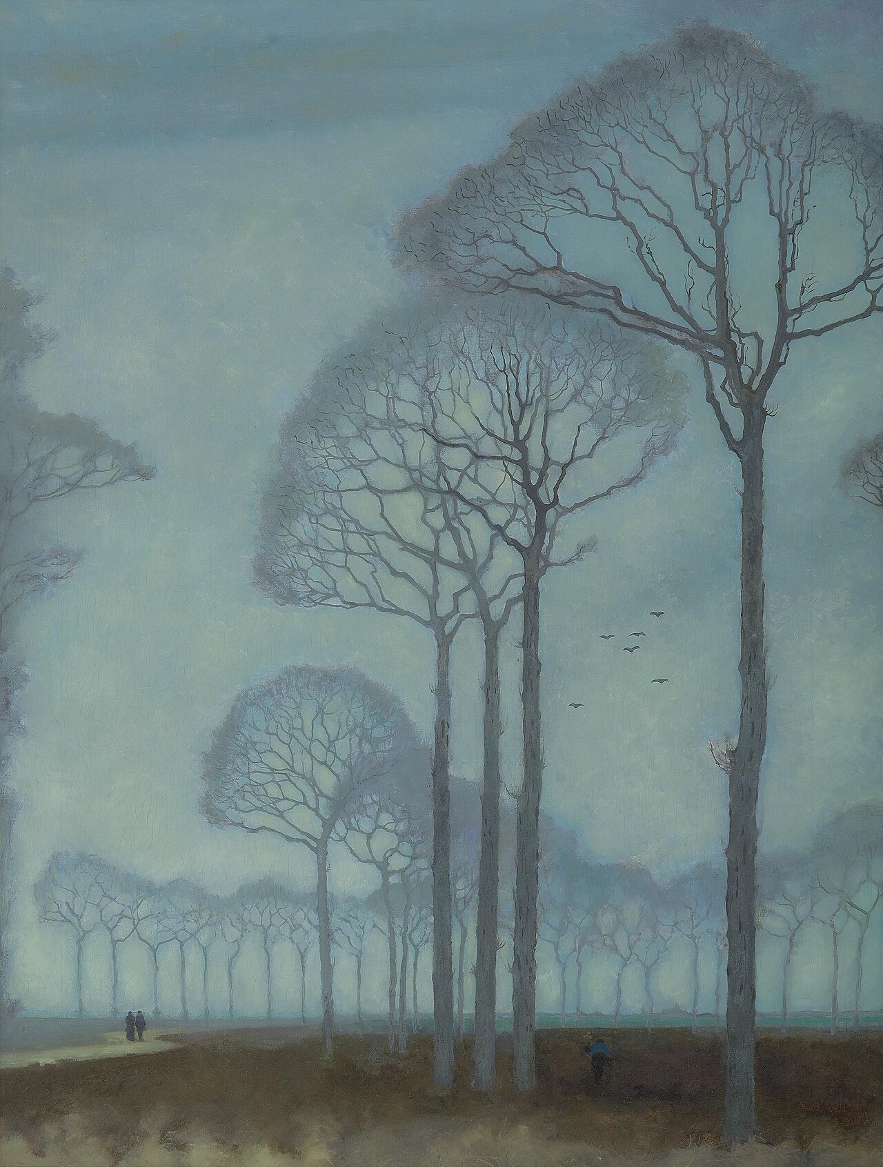 Row of trees by Jan Mankes