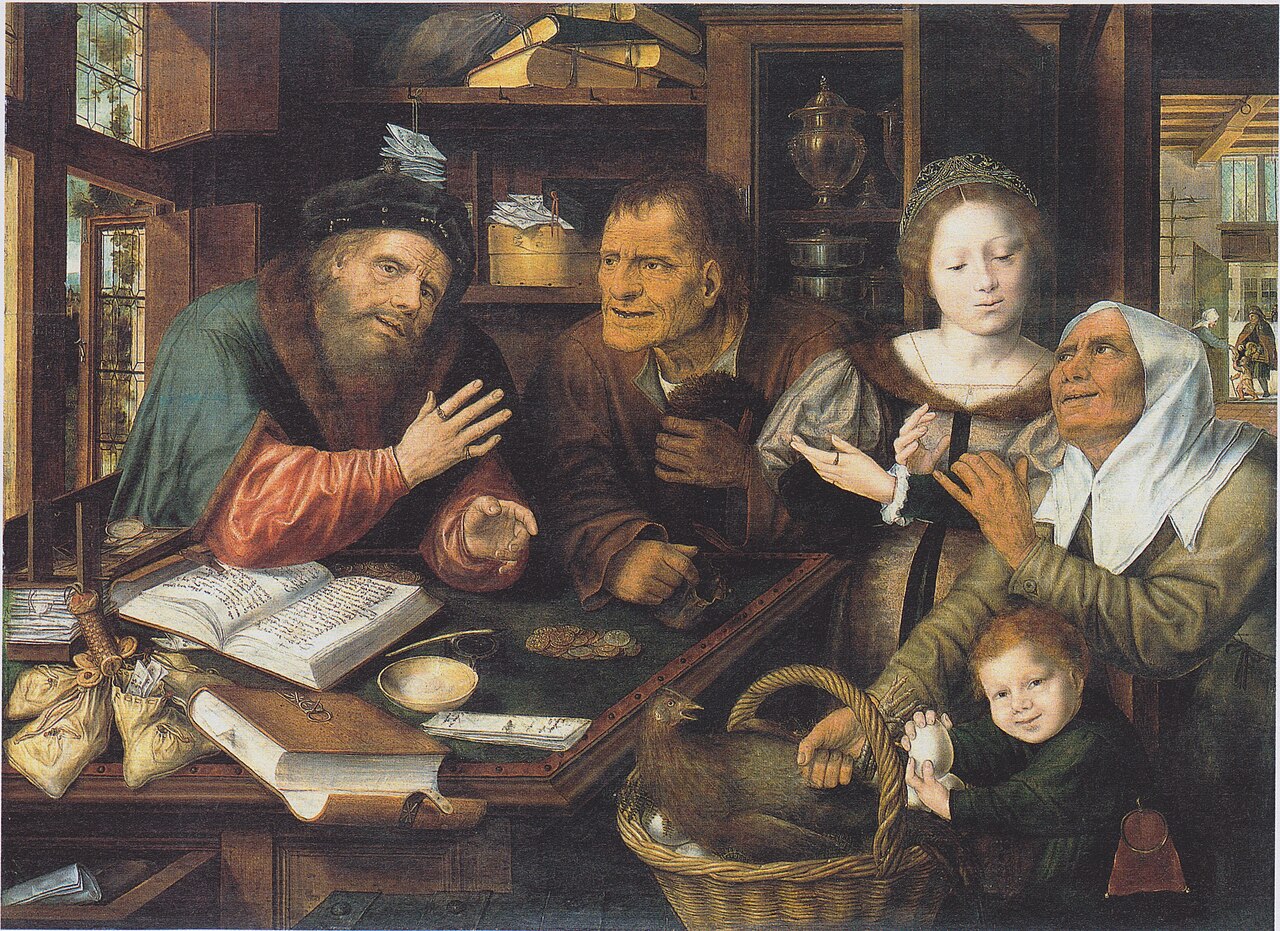 At the tax collector's office by Jan Matsys