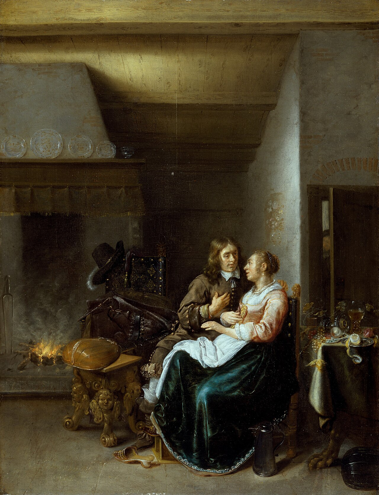 A Couple in an Interior by Jan Miense Molenaer