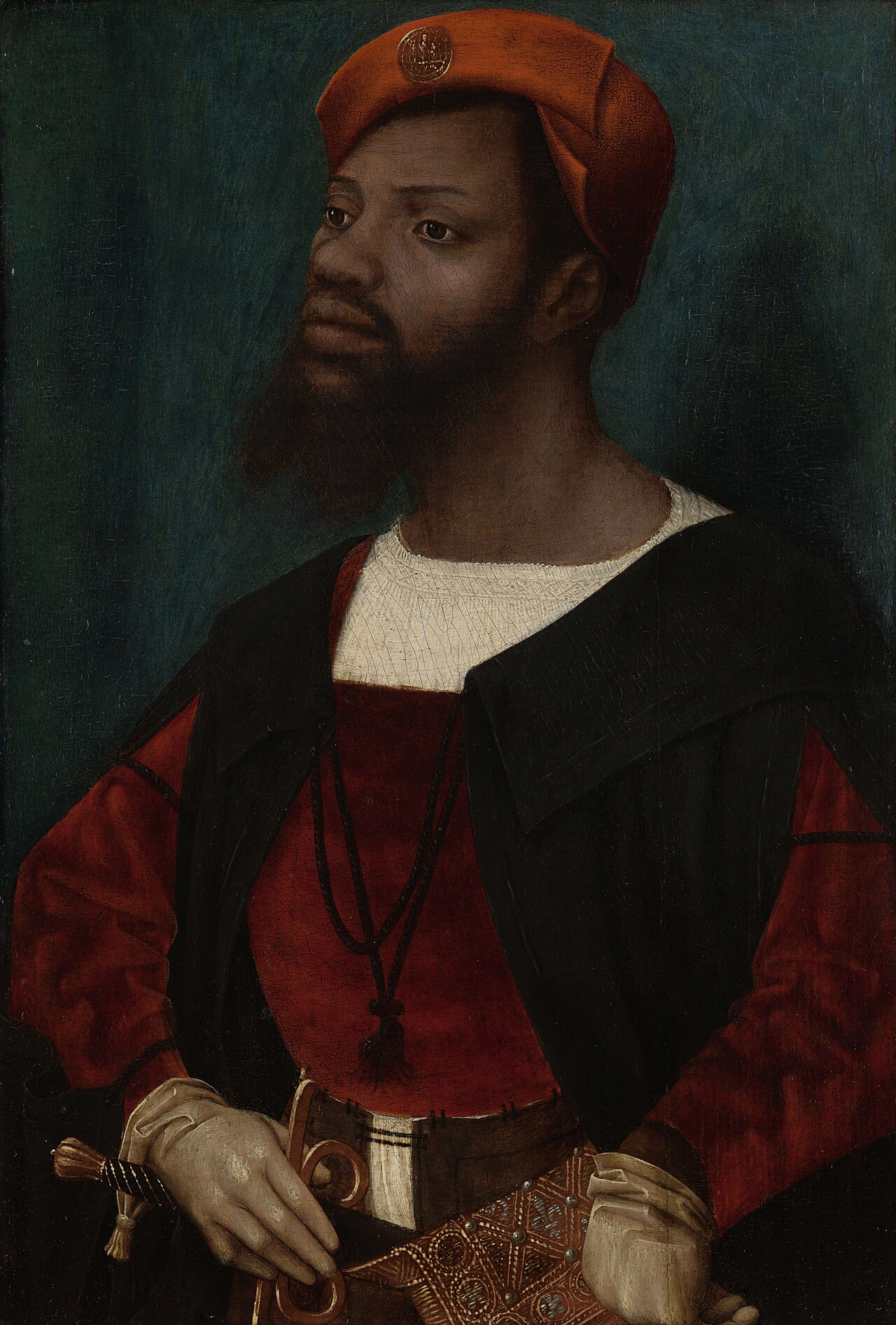 Portrait of an African Man (Christophle le More?) by Jan Mostaert
