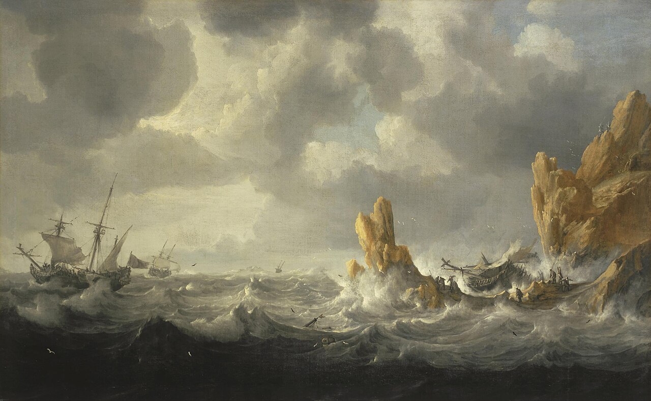 Stormy Sea by Jan Peeters the Elder